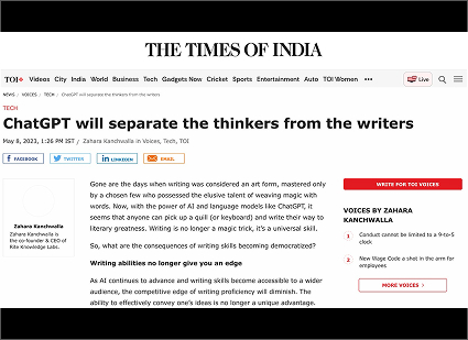 Leading the thought