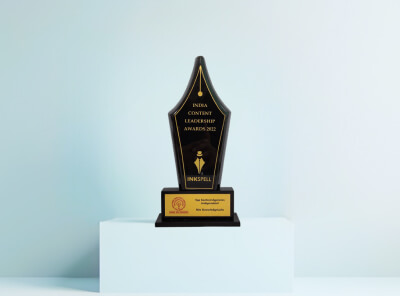 Gold award – India’s Top Content Agencies, <span>India Content Leadership (ICL) Awards 2022</span>